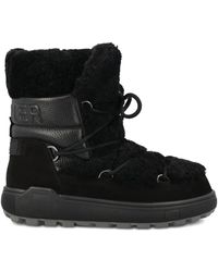 Bogner - Chamonix Schneestiefel Aus Shearling, Strukturiertem Leder Und Veloursleder - Lyst