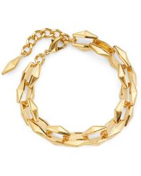 Jimmy Choo - Goldtone Diamond-cut Chain Bracelet - Lyst