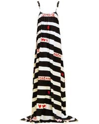 ALESSANDRO ENRIQUEZ - Striped Heart-Print Maxi Dress - Lyst