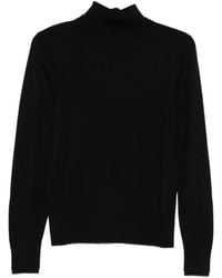 Seventy - High-Neck Wool Sweater - Lyst