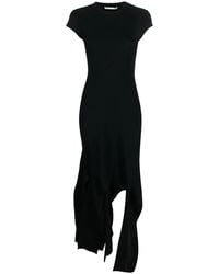 Stella McCartney - Fringe-Hem Striped Midi Dress - Lyst