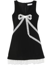 Self-Portrait - Dress With Lace Trim - Lyst