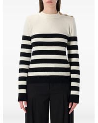 Balmain - Gestreifter Pullover - Lyst