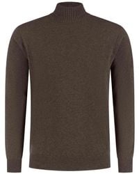 Doriani - High-Neck Ribbed-Trim Sweater - Lyst