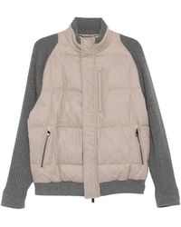 Corneliani - Knitted Panel Jacket - Lyst