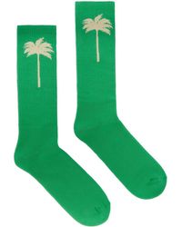 Palm Angels - The Palm Ribbed Socks - Lyst