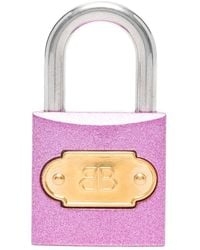 Balenciaga - Logo Charm Keyring - Lyst