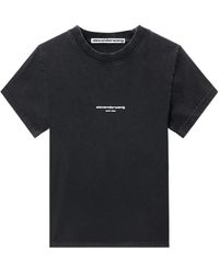Alexander Wang Unisex Battery Logo-print Graphic T-shirt in Black