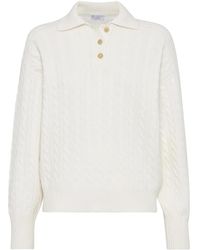 Brunello Cucinelli - ケーブルニット カシミアセーター - Lyst