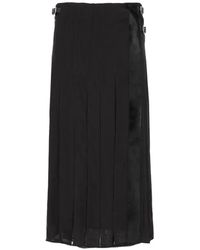 DURAZZI MILANO - See-Through Pleated Midi Skirt - Lyst