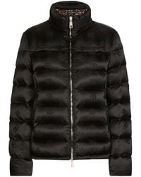 Dolce & Gabbana - Dna Monogram-Jacquard Puffer Jacket - Lyst