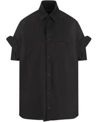 Balenciaga - Embroidered Shirt With Button-Up Front - Lyst