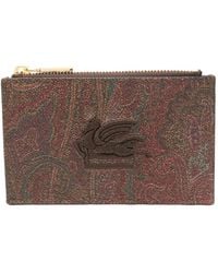 Etro - Paisley-Print Cardholder - Lyst