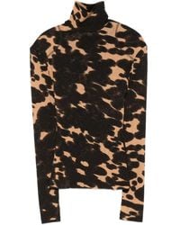 Nanushka - Print Turtleneck Top - Lyst