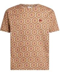 Etro - Paisley-Print Cotton T-Shirt - Lyst