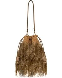Etro - Small Suede Kalispera Bag With Bead Fringes - Lyst