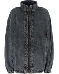 Y. Project - Giacca Denim Con Scollo A Imbuto - Lyst