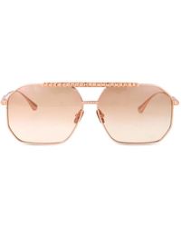 Anna Karin Karlsson - Le Boss 2.0 Geometric-Frame Titanium Sunglasses - Lyst