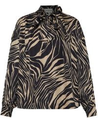 Munthe - Blouse Met Zebraprint - Lyst