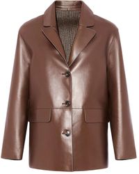 Yves Salomon - Klassische Lederjacke - Lyst