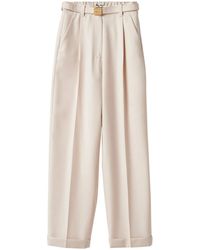 Miu Miu - Batavia Belted High-Waist Wool Pants - Lyst