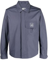 C.P. Company - Overshirt in tela grigia impermeabile - Lyst