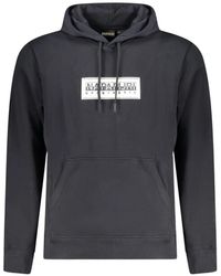 Napapijri - Geographic Box Logo Hoodie - Lyst