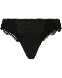 Dolce & Gabbana - Satijnen String - Lyst