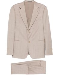 Emporio Armani - ノッチドラペル シングルスーツ - Lyst