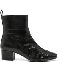 CAREL PARIS - Estime Leather Ankle Boots - Lyst