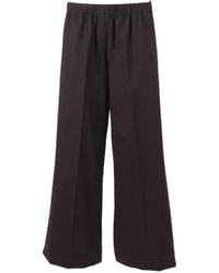 Antonelli - Elasticated Wide-Leg Trousers - Lyst