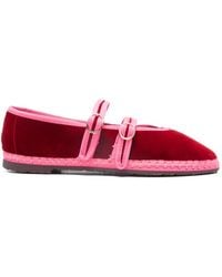 Flabelus - Claire Double-Strap Ballet Flats - Lyst