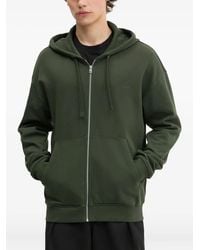 HUGO - Hoodie Zippé À Logo Brodé - Lyst