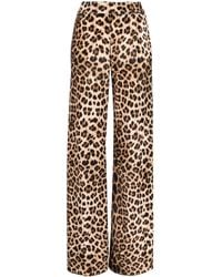 Philipp Plein - Leopard-Print Flared Trousers - Lyst