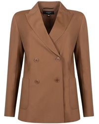 Weekend by Maxmara - Double-Breasted Peak-Lapel Blazer - Lyst