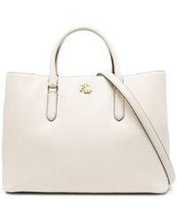 Lauren by Ralph Lauren - Large Marcy Leather Tote Bag - Lyst