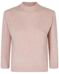 Roberto Collina - Ribbed-Trim Mock-Neck Sweater - Lyst