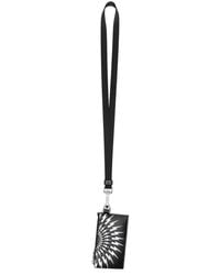 Neil Barrett - Thunderbolt-Print Leather Card Holder - Lyst