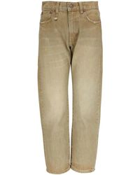 R13 - Gerade Jeans Mit Stone-Wash-Effekt - Lyst