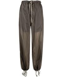 Maison Margiela - Drawstring-Waist Wide-Leg Trousers - Lyst