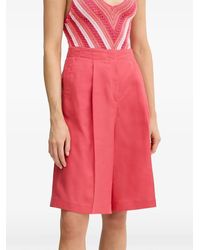 Benetton - Pleated Knee-Length Shorts - Lyst