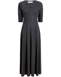 Proenza Schouler - Livia V-Neck Flared Midi Dress - Lyst