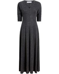Proenza Schouler - Livia V-Neck Flared Midi Dress - Lyst