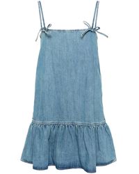 Ganni - Dresses Blue - Lyst