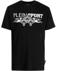 Philipp Plein - Logo Tiger-Print T-Shirt - Lyst