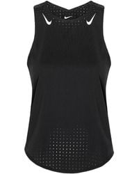 Nike - Swoosh-Print Perforated Tank Top - Lyst