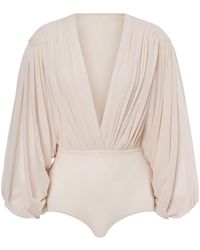 Philosophy Di Lorenzo Serafini - Draped-Sleeve Top - Lyst