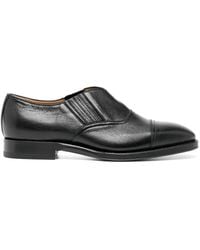 Bally - Elasticated-Panels Leather Loafers - Lyst