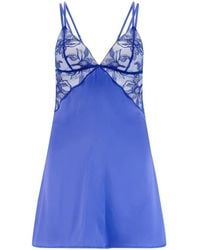 Fleur Of England - Iris Silk Babydoll Night Slip - Lyst
