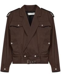 Co. - Belted Double-Breasted Jacket - Lyst